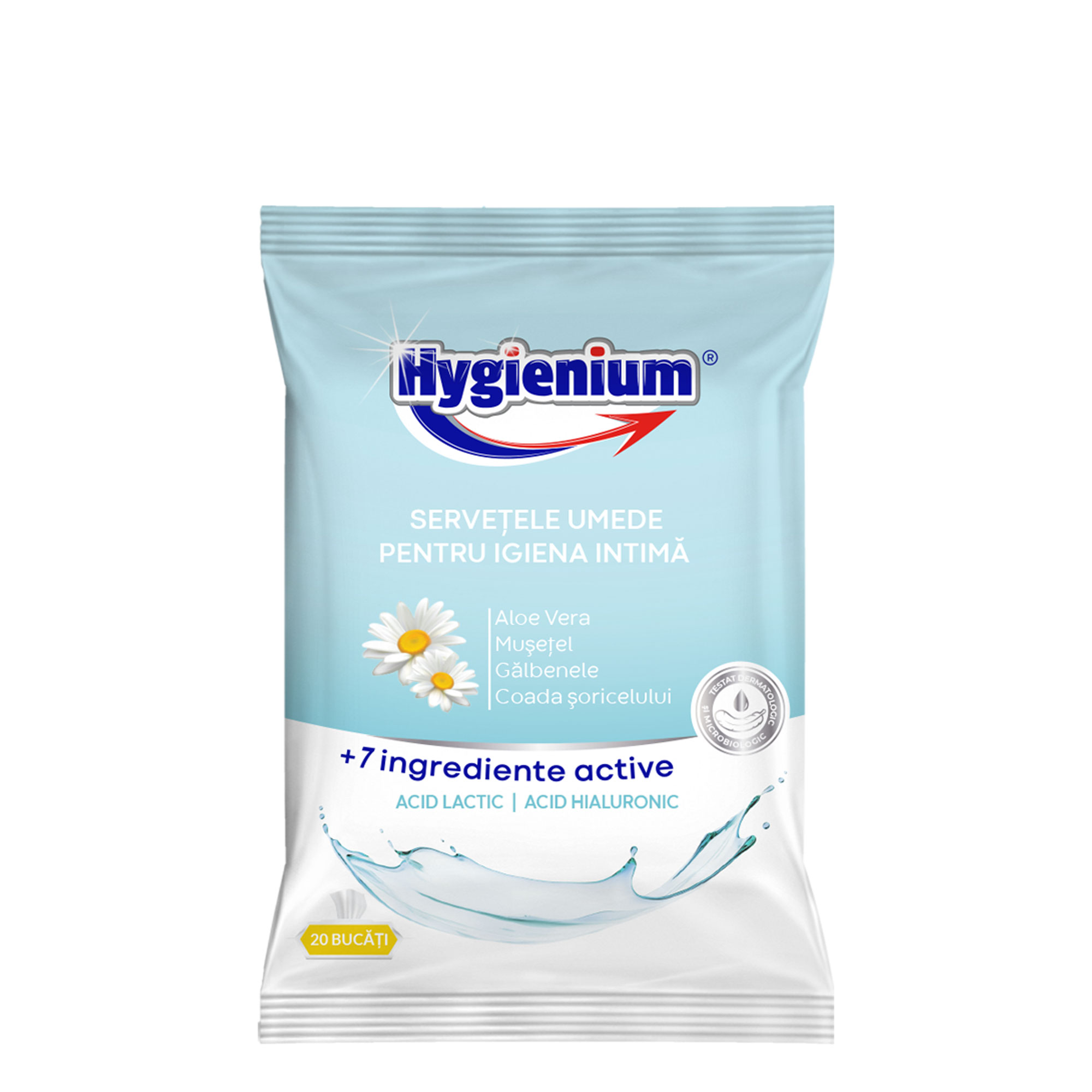 Lingettes humides Hygienium pour l'hygiène intime 20 pcs
