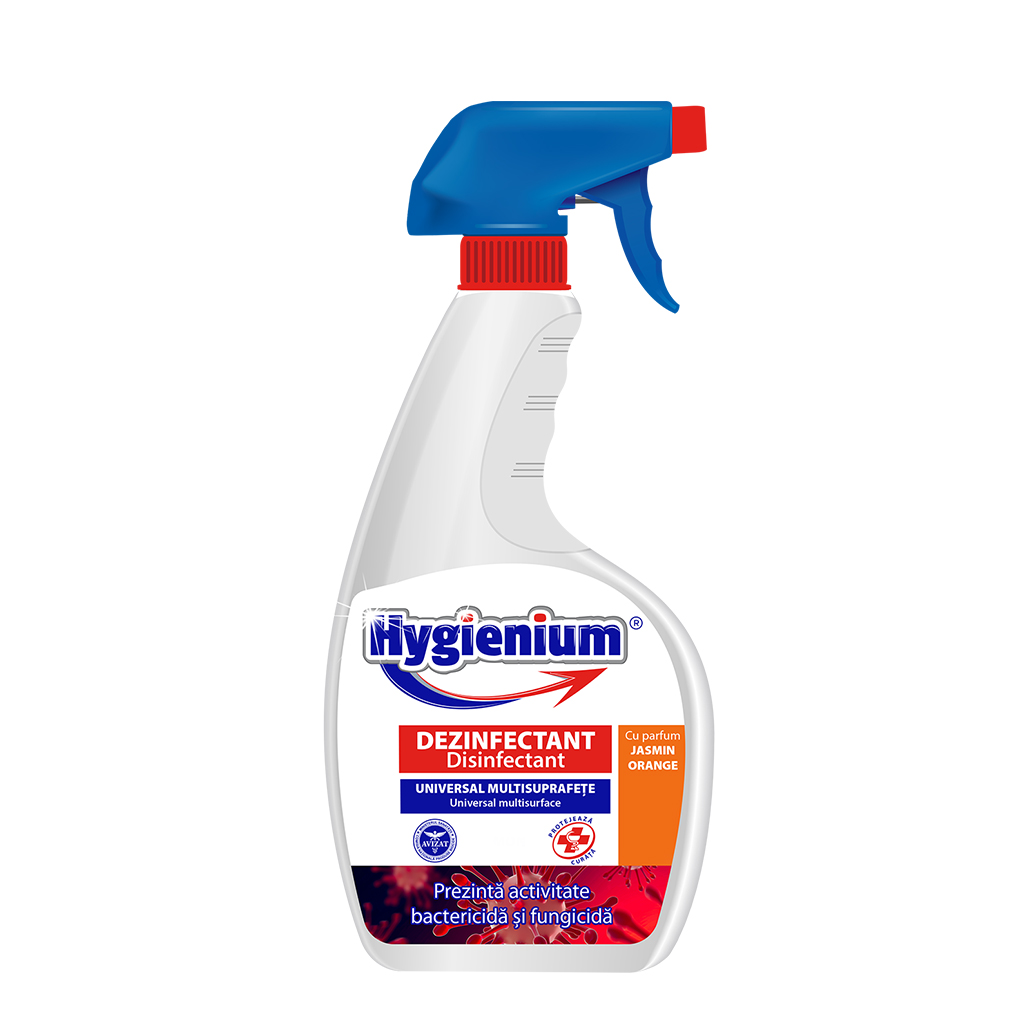 Hygienium универсальное дезинфицирующее средство для разных поверхностей духи с жасмином и апельсином 500мл