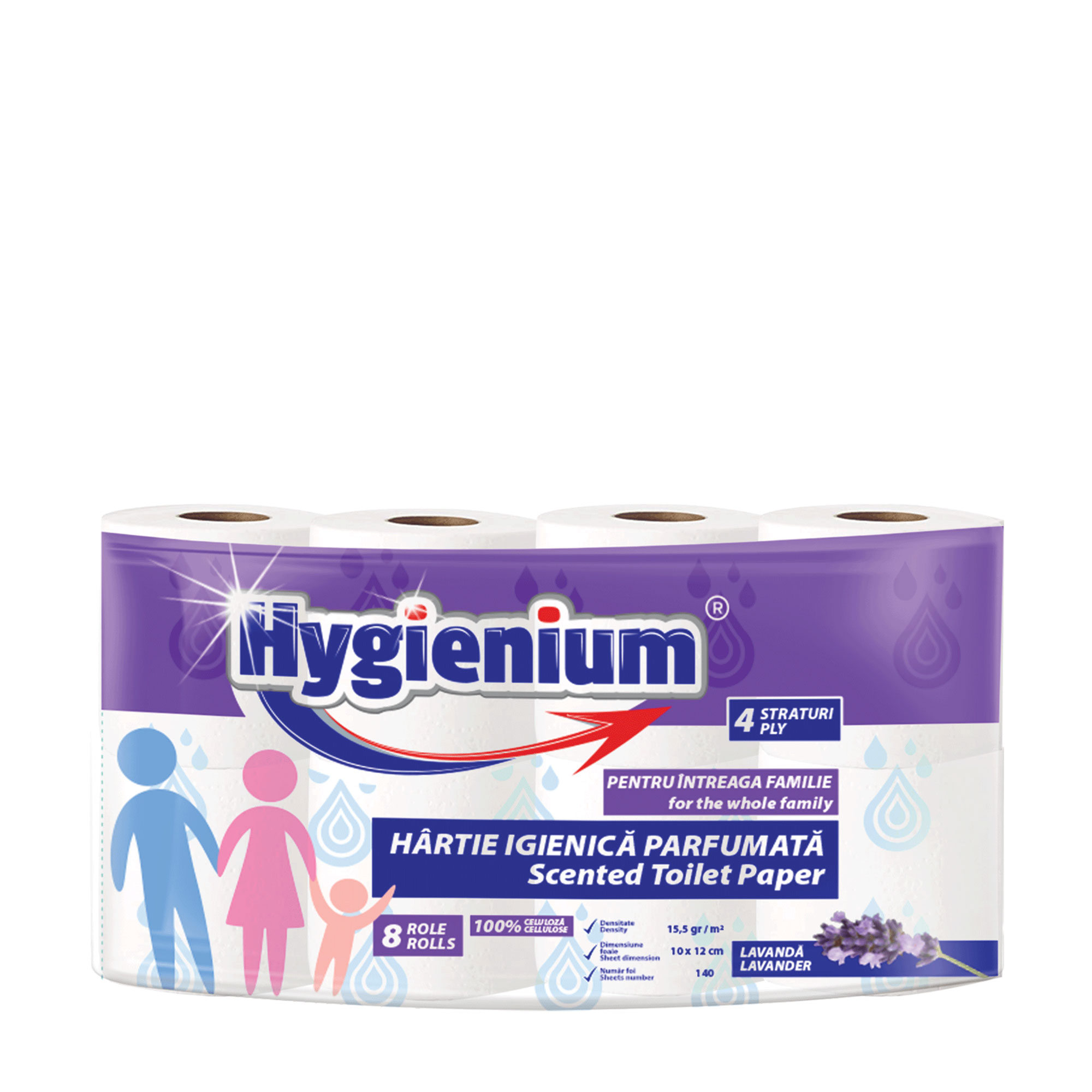 Papier toilette Hygienium parfumé lavande